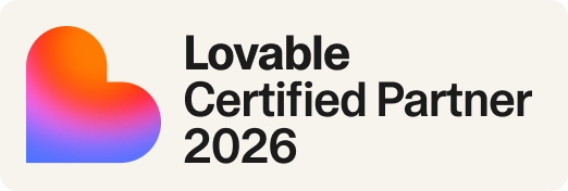 Lovable Certified Partner 2026 badge